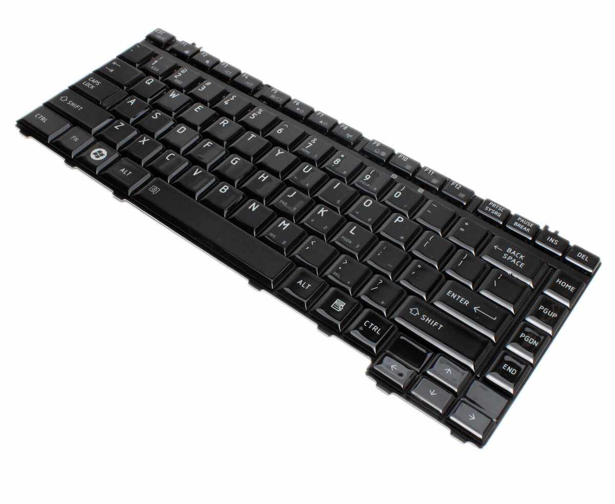 Tastatura Toshiba Satellite L455D negru lucios