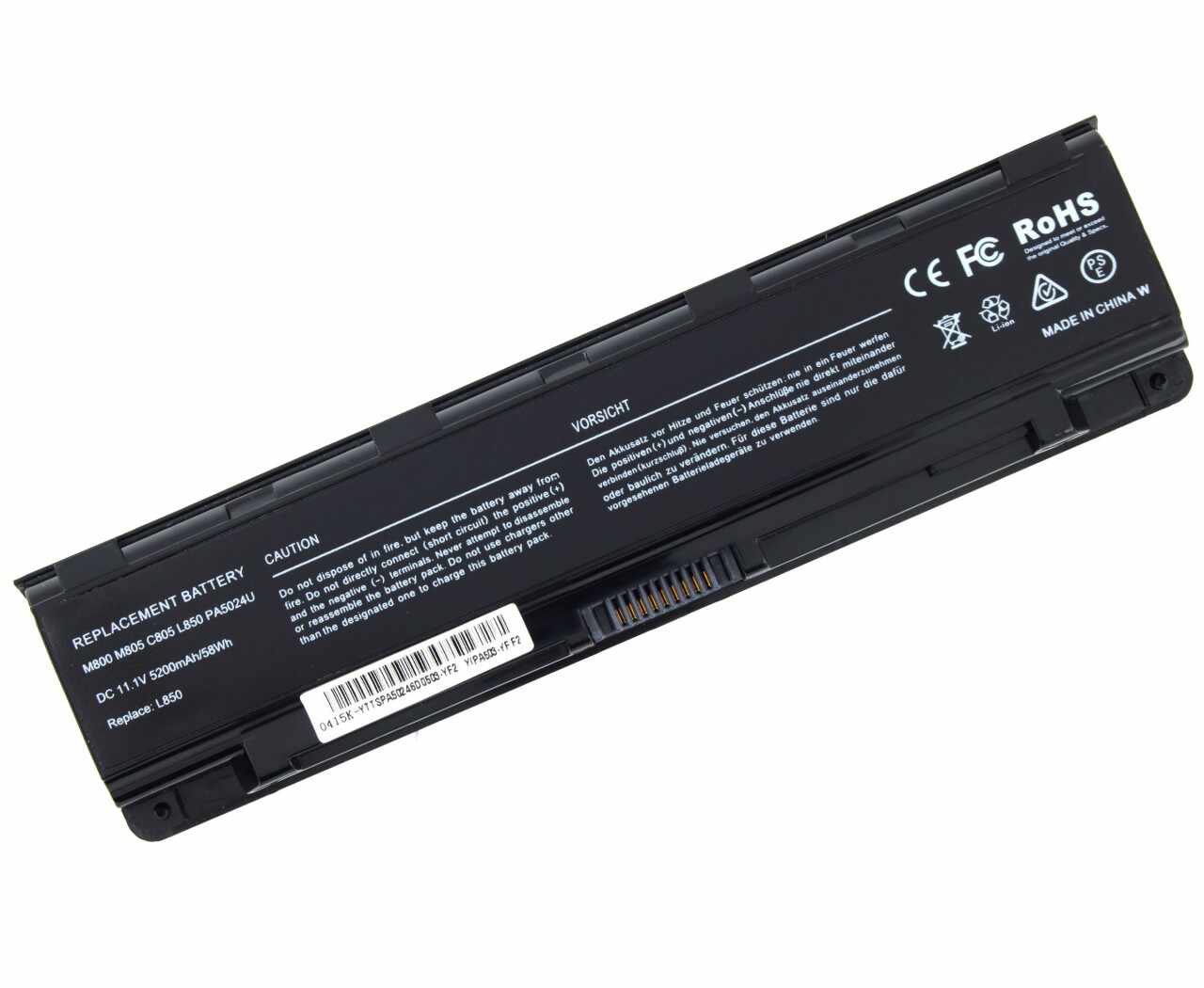 Baterie Toshiba Satellite S70t A 58 Wh / 5200 mAh